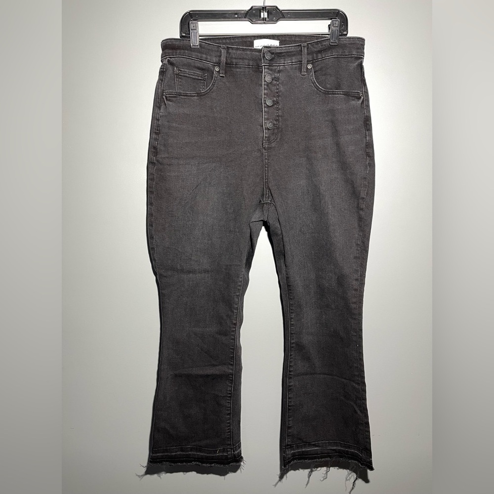 LOFT Black Flare Jeans